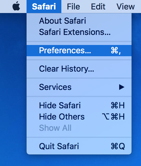 Safari Preferences