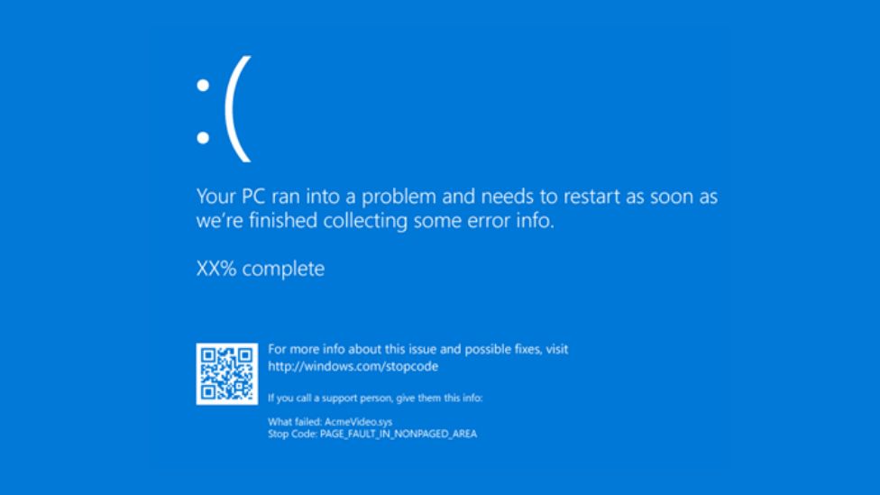 Image of Windows 11 Blue Screen