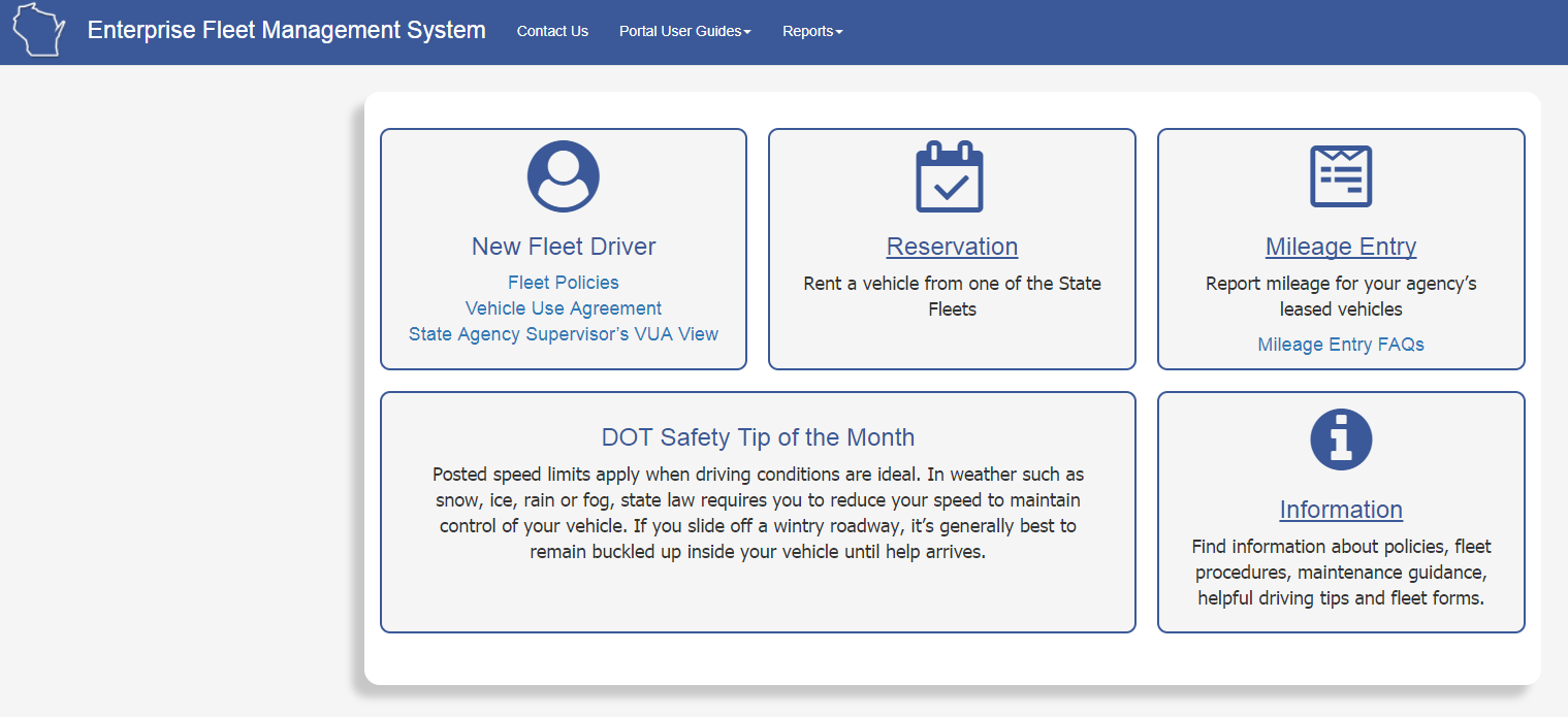 Problems Logging Into The DOA Fleet Management Website