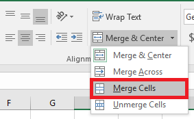 Excel How To Merge Cells - 