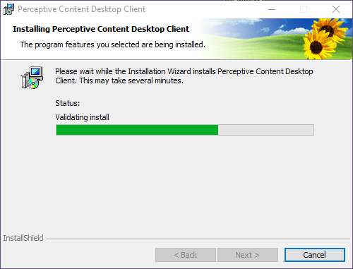 Installing Perceptive Content Desktop Client