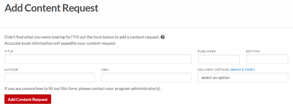 submit a content request
