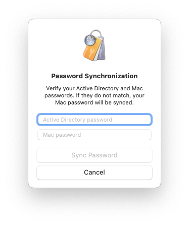 Verify that WCER and Mac passwords match