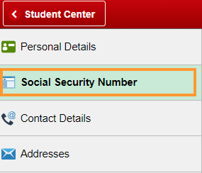 Select SSN from menu Select SSN from menu