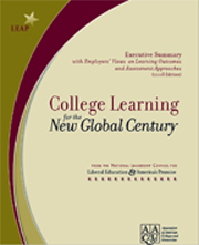 cover page of the College Learning for New Global Century