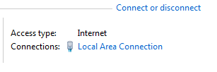 local area connection link