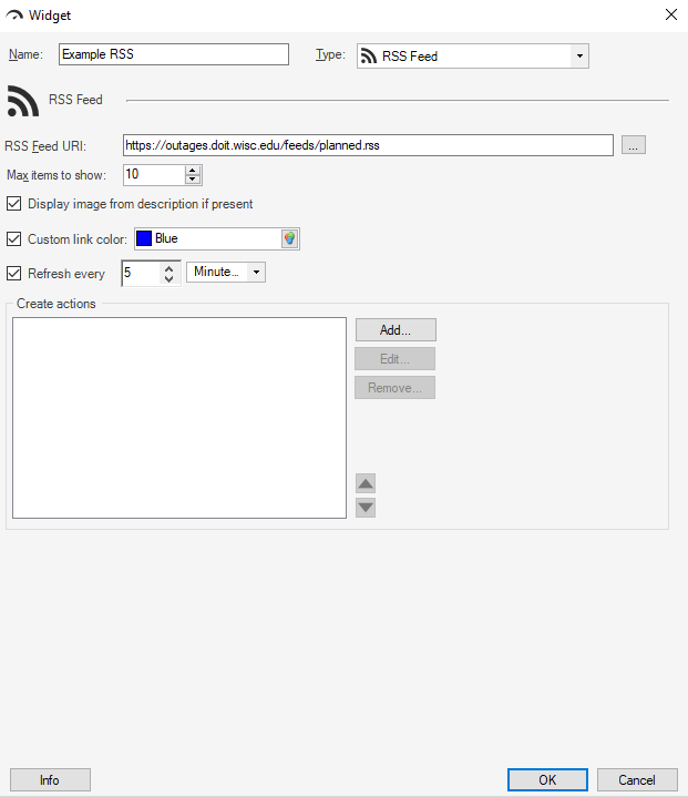 RSS Specifications Example