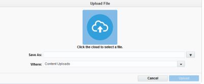 Upload File Window