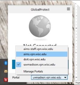 VPN Login Window