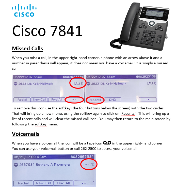 Cisco Missed Call